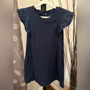 Uniqlo | T-shirt Dress | Girls 7-8 | Navy blue